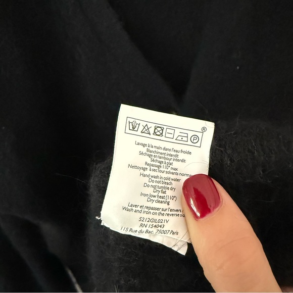 Sézane RARE Mia jumper cardigan in black medium - Picture 15 of 17